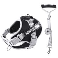 Pechera de Seguridad Reflectante Ajustable de Color Negro Talla S
