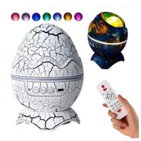 Lámpara Proyector Huevo de Dinosaurio Galaxia Led