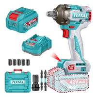 Llave de Impacto 1/2'' 460Nm + 1 Bateria y Cargador 42v Total TIWLI42461