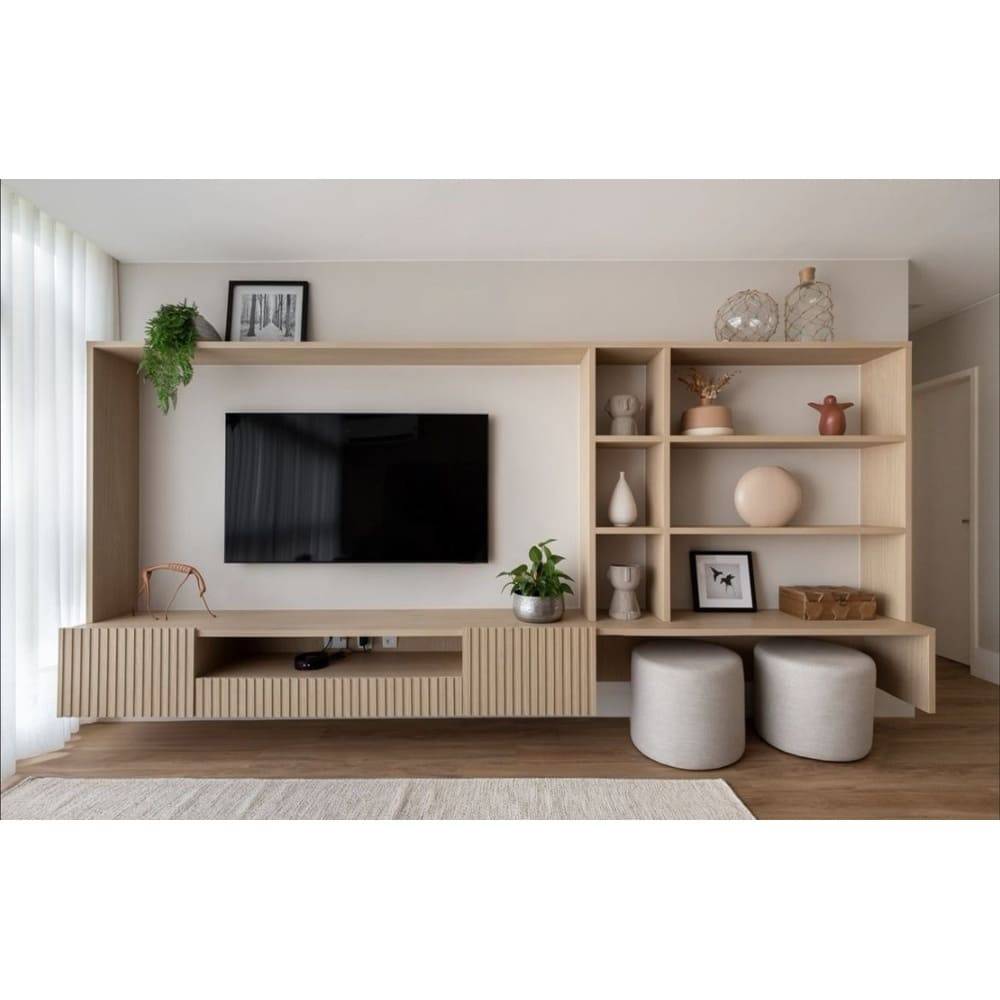 Mesa de TV Flotante Claire Color Manzano TU MESITA