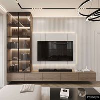 Mesa de TV Mair con Luces Led Color Bardolino/Blanco TU MESITA