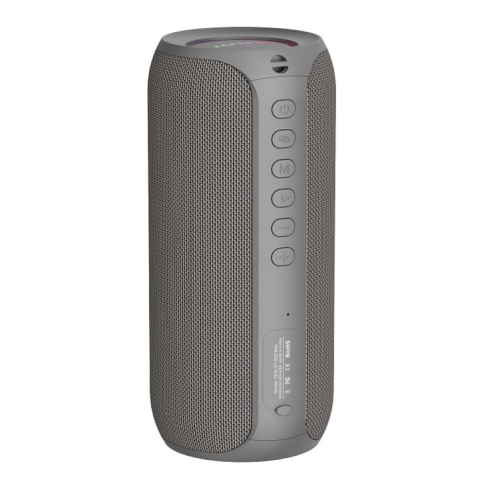 Parlante Inalambrico Zealot S32 Max Resistente al Agua 20W Gris