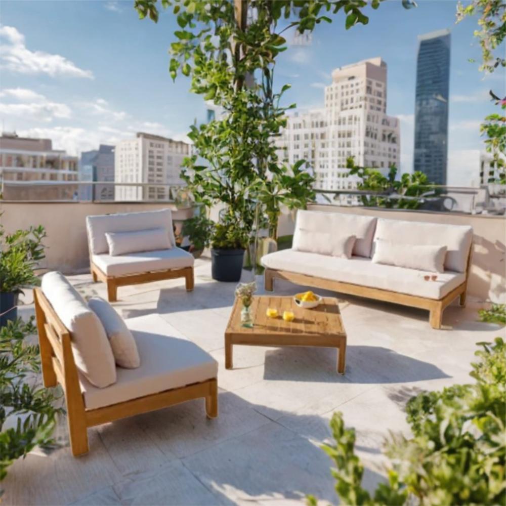 Juego de Terraza Horizonte 4 personas con mesa