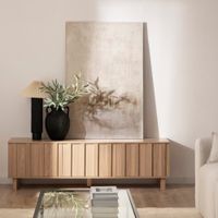 Mesa para TV Nordico Moderno Aries 3 Puertas R&R MUEBLES