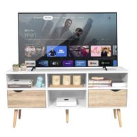 Mesa para TV Moderno Brenda Blanco/Duna R&R MUEBLES