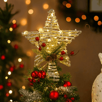 Estrella de Árbol con Luz 30cm - Encanto del Bosque