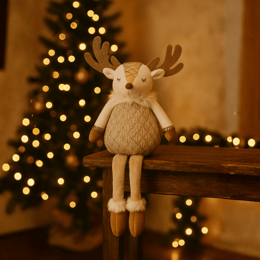 Reno Patilargo 48cm Cuentos de Oro Orange