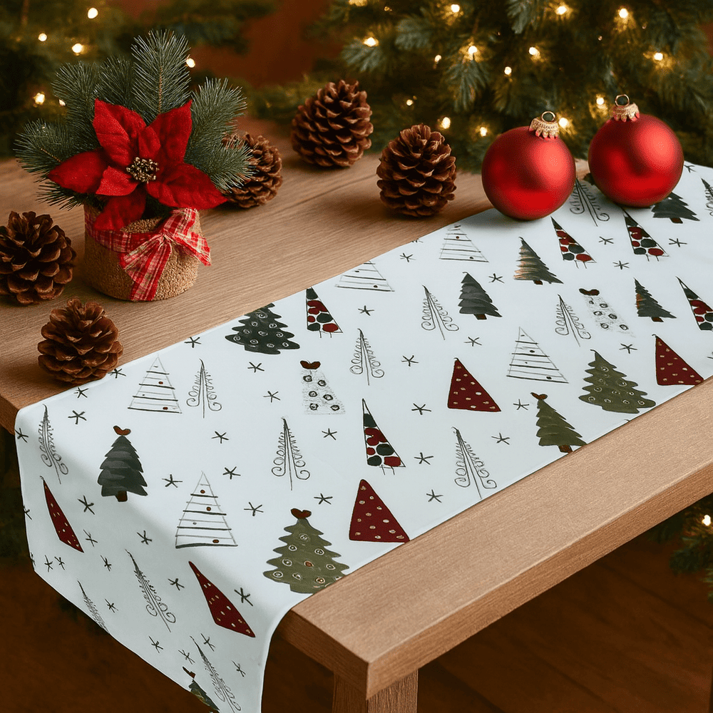 Camino de Mesa M1 180x46cm Cuentos de Navidad Orange