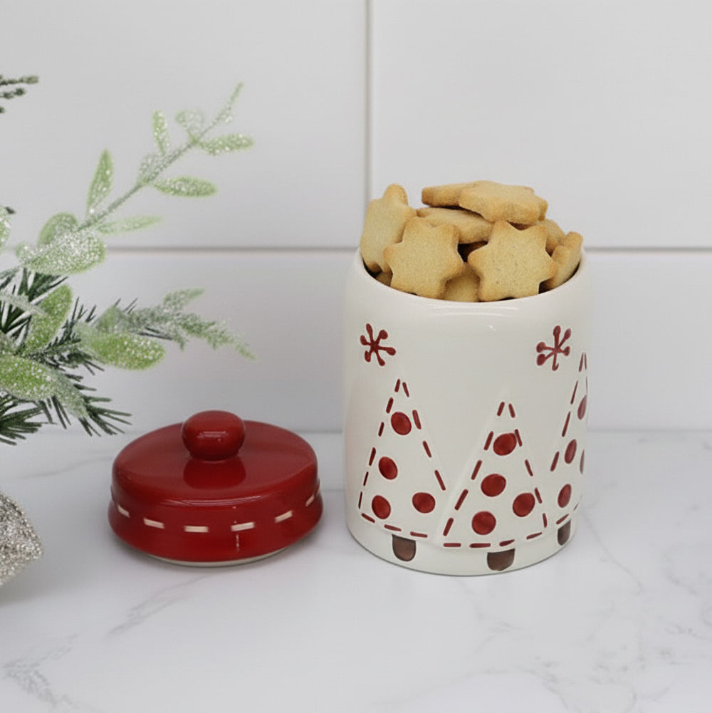 Canister 16.5x10.5cm - 1.1L Cuentos de Navidad Orange