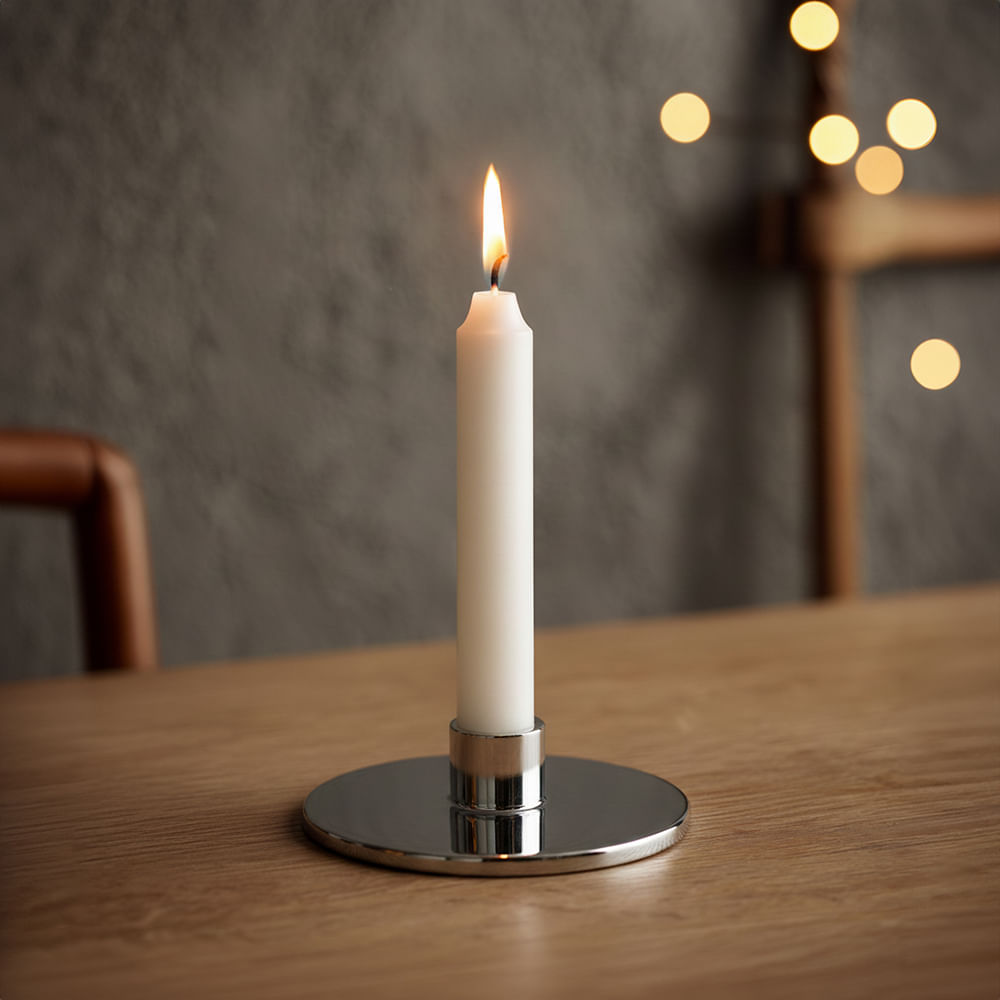 Candelabro Silver D13.7cm Cuentos del Bosque Orange