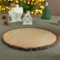 Bandeja Redonda Madera 30cm - Encanto del Bosque