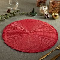 Individual Rojo Diametro: 38cm - Encanto Clásico