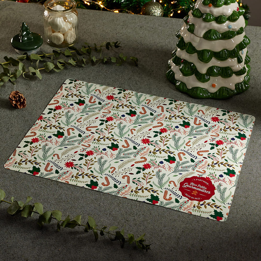 Set de 4 Individuales M1 40x30 Cuentos de Navidad Orange