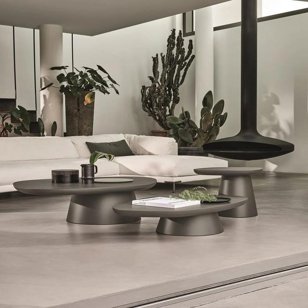 MESA DE CETRO GRIS OSCURO