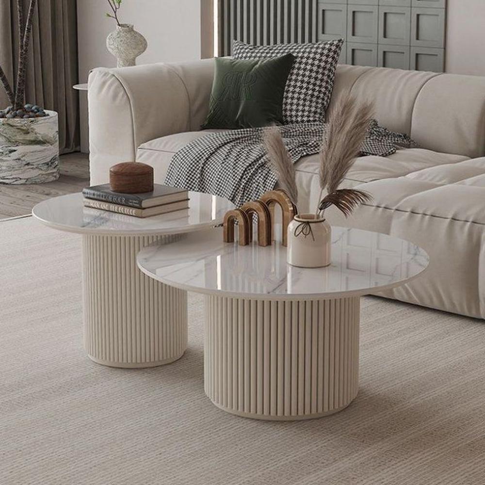 MESA DE CENTRO FJORD MARFIL