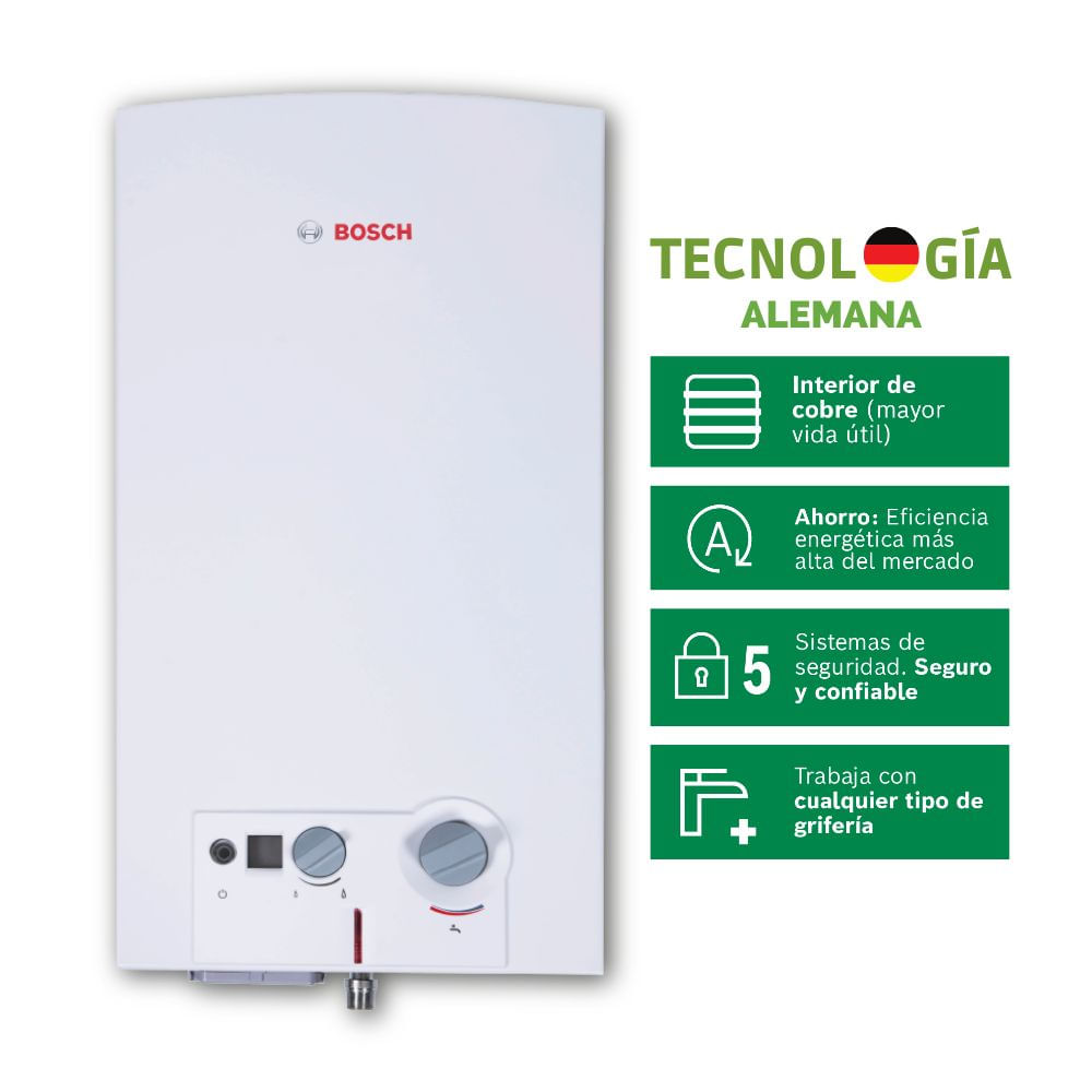 Terma a Gas Bosch GN Premium 14L Automodulante + Kit