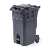 Super tacho con pedal y ruedas N° 120 Plomo Polinplast