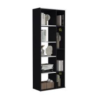 Estantería Melamina Tuhome Rookie Negro de 160 cm