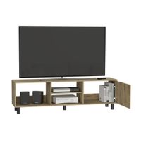 Mesa para TV 65"" Tunez 1 Puerta Macadamia