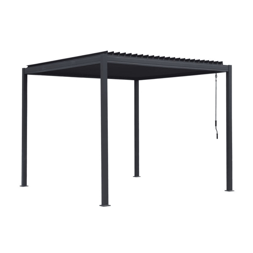 Pérgola Bioclimática Metálica Negra 3x3m Orange