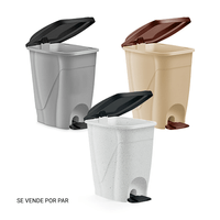 Papelara Polinplast Ahorra Espacio con pedal