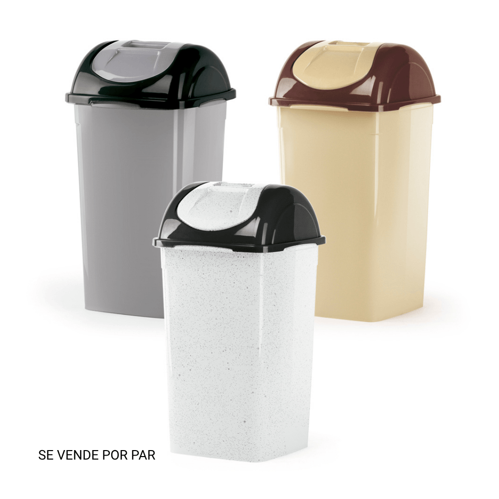 Papelera Polinplast Rectangular # 15