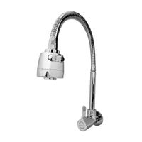 Llave para Lavadero Pico Flexible Cromada Wave
