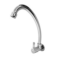 Llave para lavadero Cromada Pico Wave