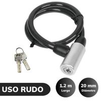 Candado cadena para Bicicletas, motocicletas Negro 20 mm C&A 140338