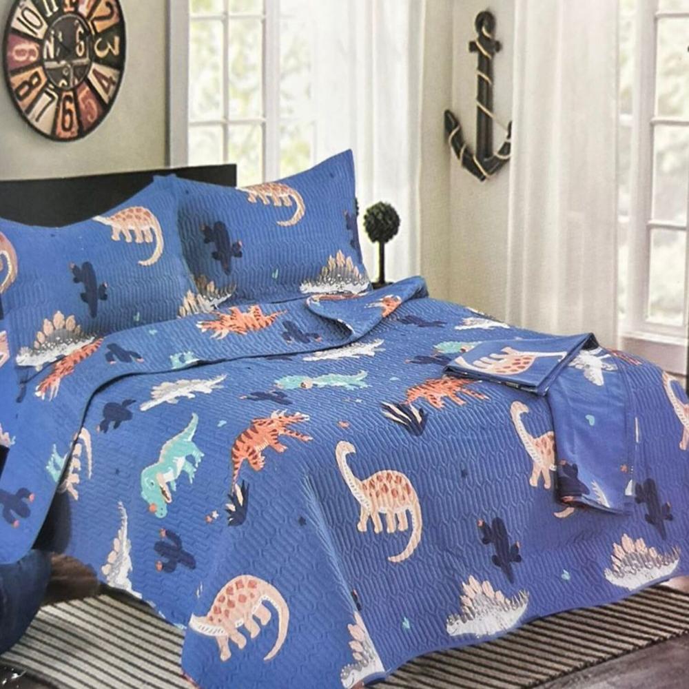 Set de cobertor 1.5pz verano 5 piezas + sábanas + fundas 100% algodón - GD6