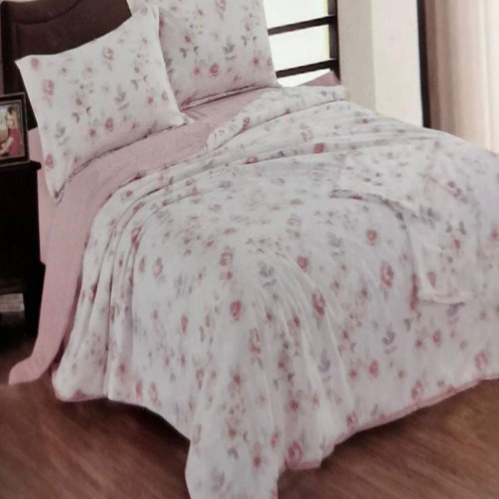 Set de cobertor 2 pz verano antiestrés de 5 piezas 100% algodón - GQ11