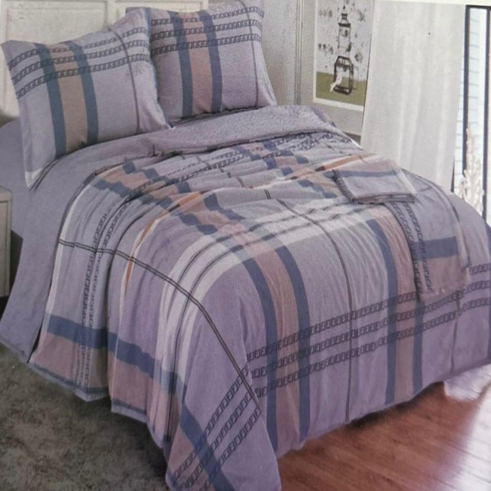 Set de cobertor 2 pz verano antiestrés de 5 piezas 100% algodón - GQ3