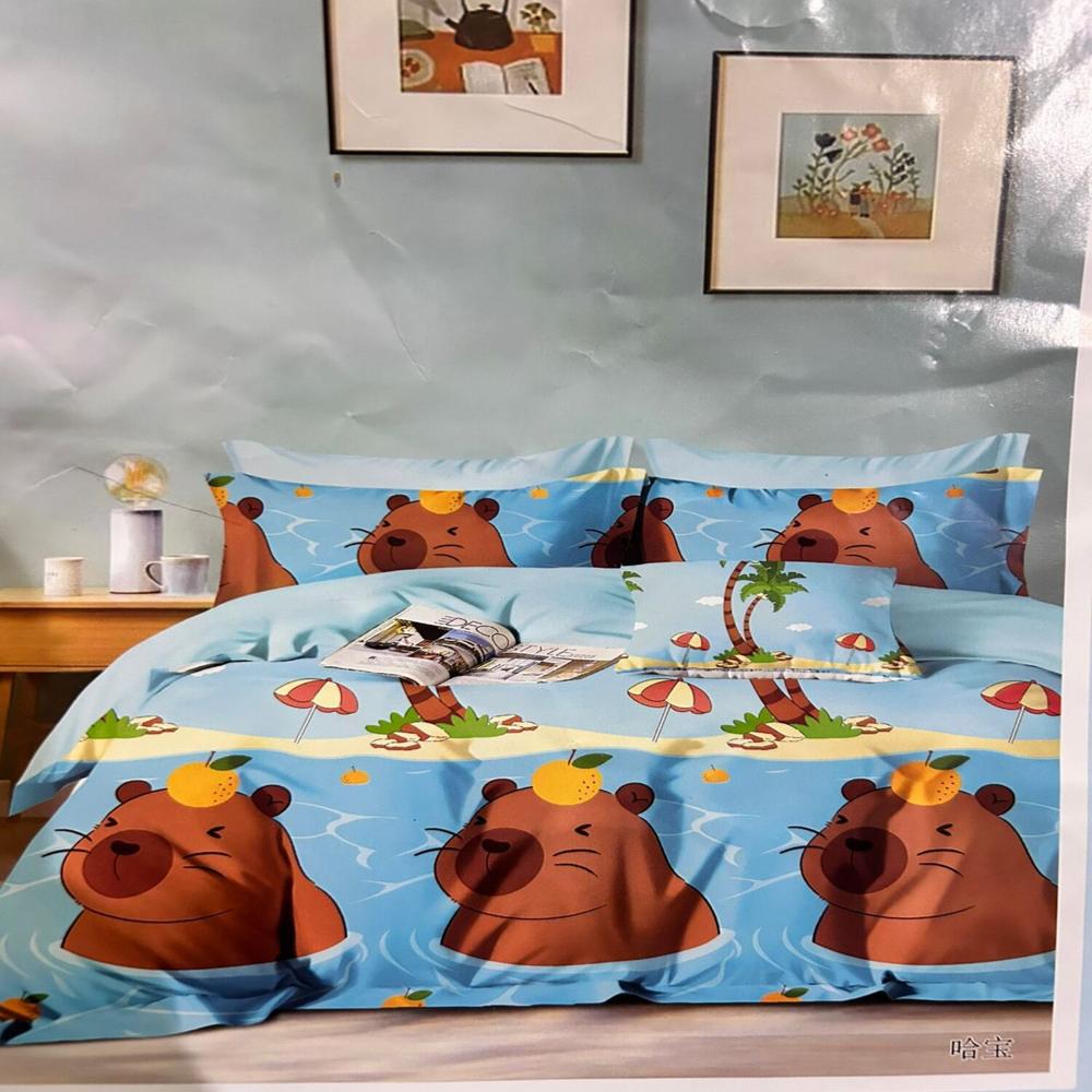 Set edredón niño 2 pz + sábanas + fundas 100% algodón de 5 piezas - GU7