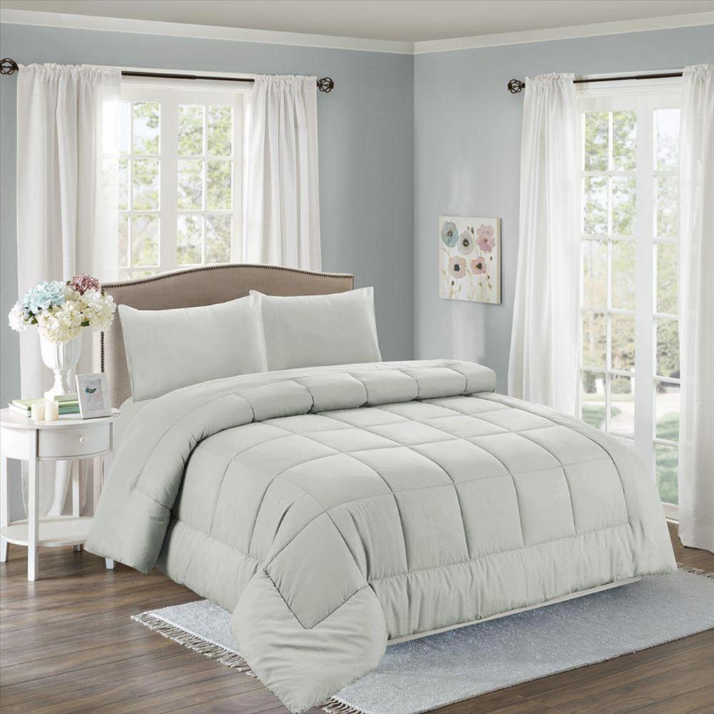 Set de Edredón Queen de 5 Piezas + Set Sabanas + Fundas 100% Algodón - TP2