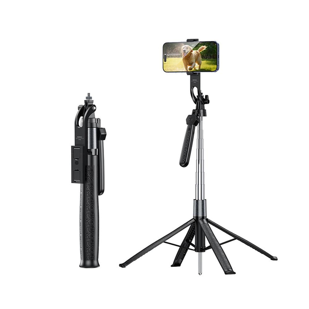 Selfie Tripode Streaming Remax P30 Negro 1.8 m 360° bluetooth