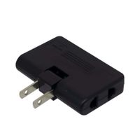 Adaptador Enchufe Plano Giratorio XD-608-FBK OPALUX