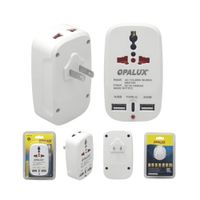 Adaptador Enchufe Múltiple 2 Entradas USB + 1 Tipo C OP-823AC OPALUX