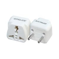 Adaptador Enchufe 2 Polos Espiga Redondas OP-603M OPALUX