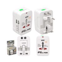 Adaptador Enchufe Viajero Universal con Carga USB y Enchufes Internacionales  AD02 HIGH FULL MAX