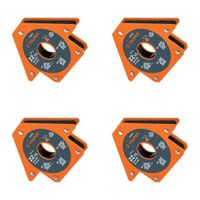 Escuadra magnética 4"" para soldar x 4 unidades capacidad 22 kg truper 15407-4