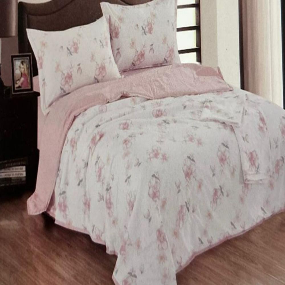 Set de cobertor 2 pz  verano antiestrés de 5 piezas 100% algodón - GQ9