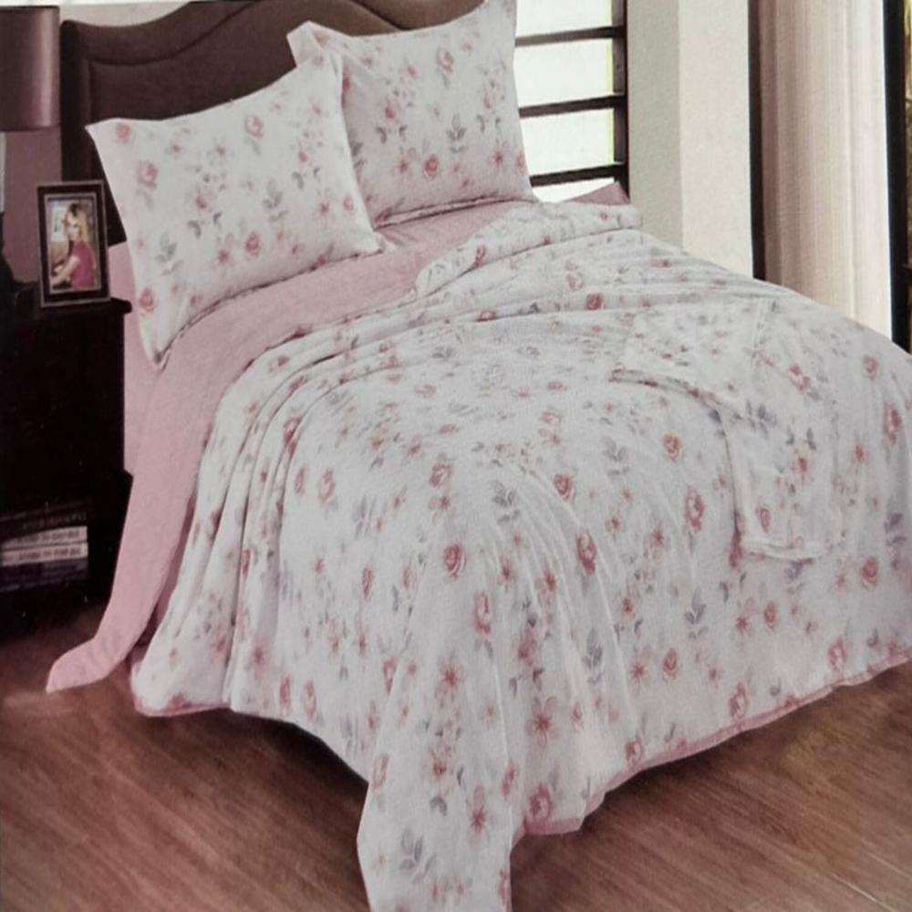 Set de cobertor 2 pz verano antiestrés de 5 piezas 100% algodón - GQ12