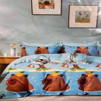 Set edredón niño 1.5pz + sábanas + fundas 100% algodón de 5 piezas - GW7