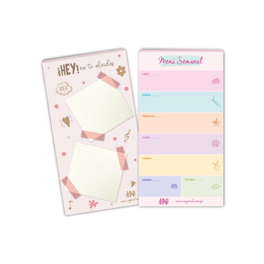 Set de notas magnéticas Ingenial Heymenú x 2 unds.