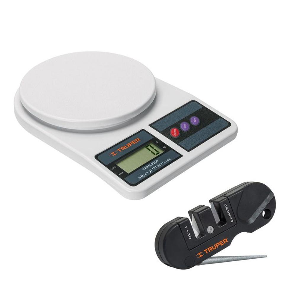 Balanza para cocina de plastico 5kg mini afilador de cuchillos truper 15161-14016