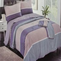 Set de cobertor 2 pz  verano antiestrés de 5 piezas 100% algodón - GQ10