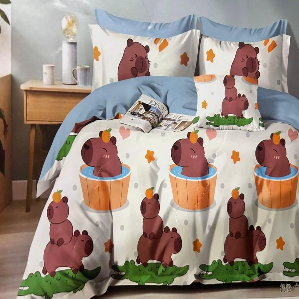 Set edredón niño 1.5pz + sábanas + fundas 100% algodón de 5 piezas - GW2