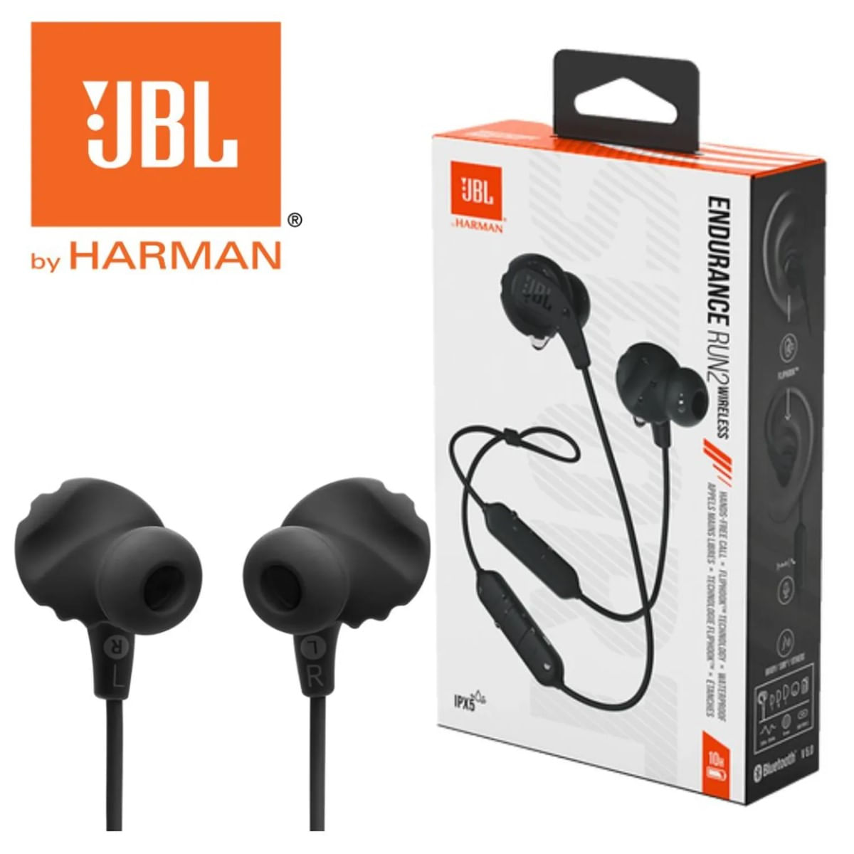 Audífonos JBL Endurance Run 2 Wireles IPX5 Negro