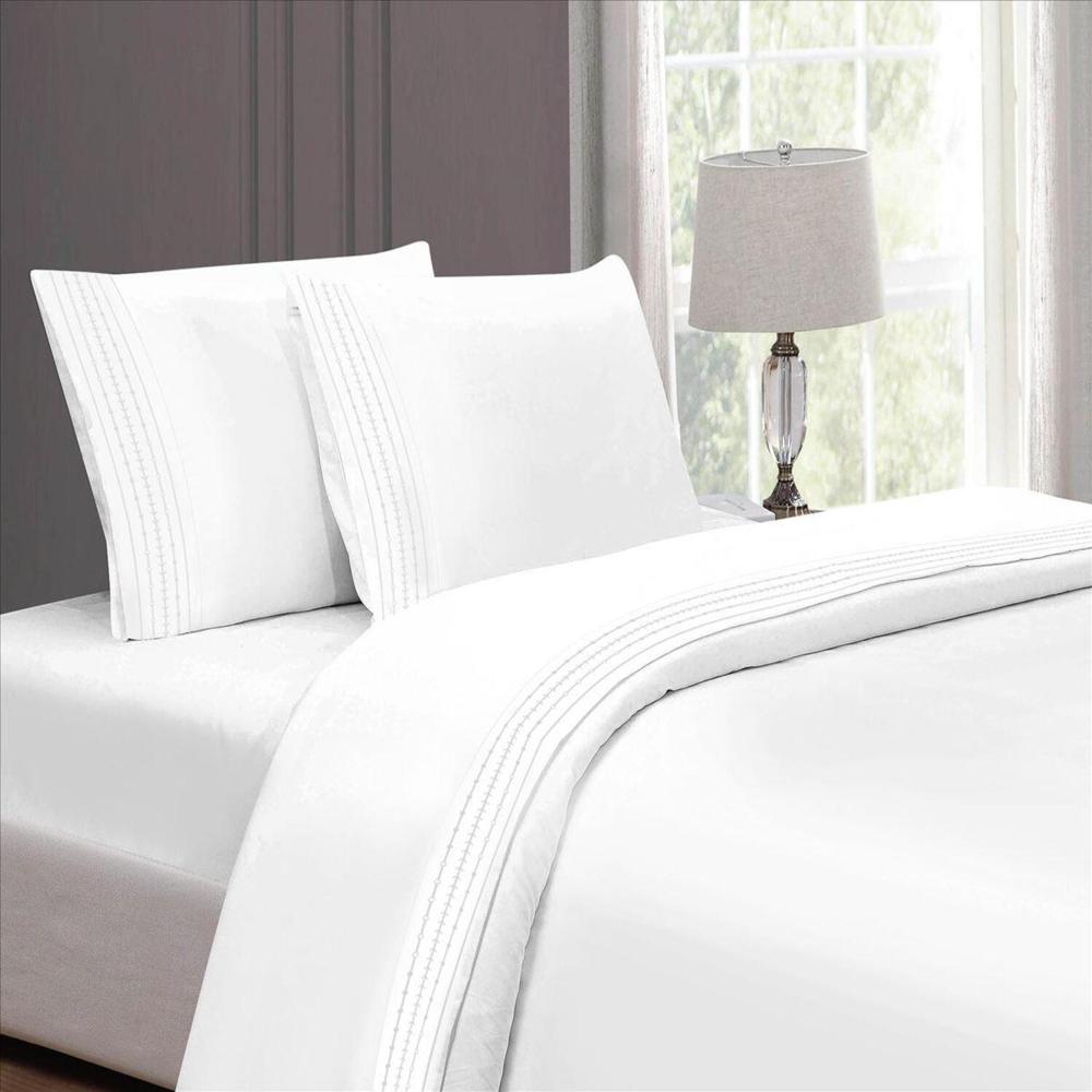 Set de Sabanas King de 4 Piezas + Fundas 100% Algodón - TZ6