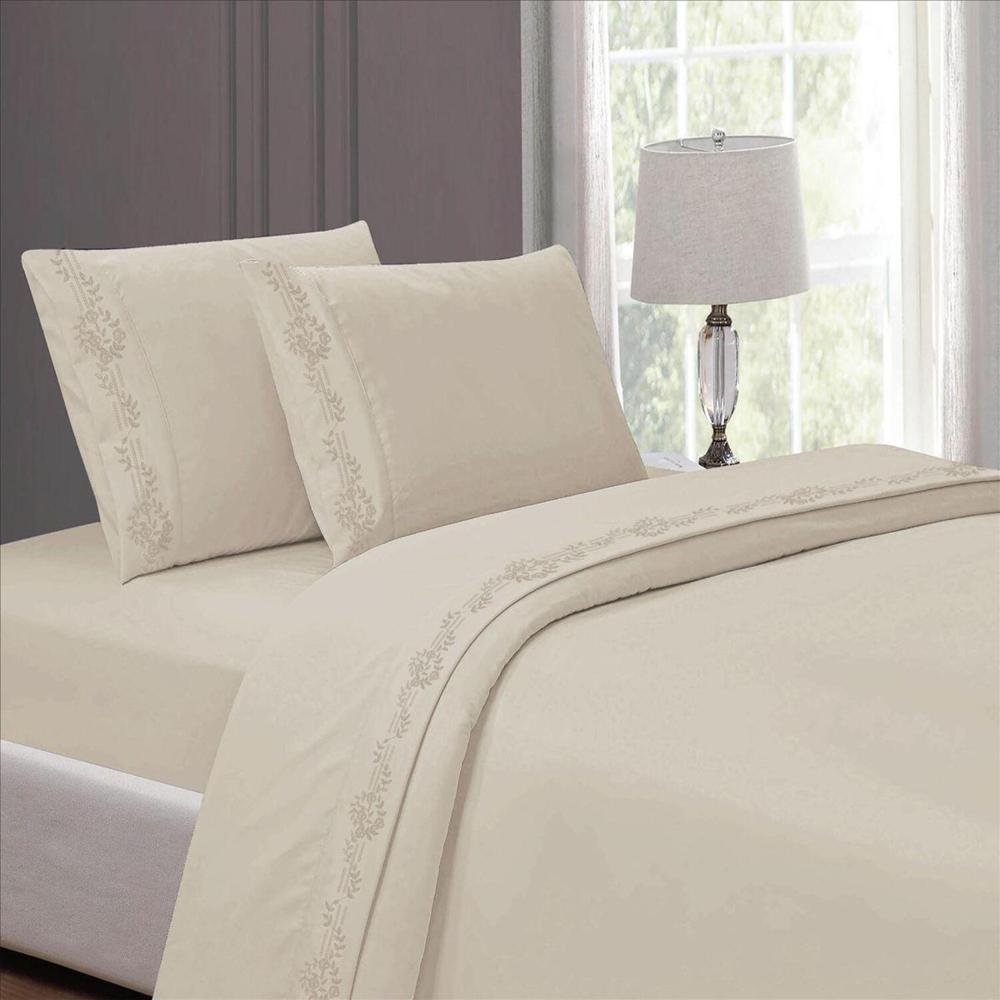 Set de Sabanas King de 4 Piezas  + Fundas 100% Algodón - TZ10